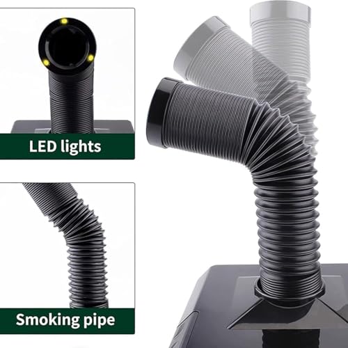 Extracteur de fumée de bureau avec lumière LED pour soudure et réparation électronique