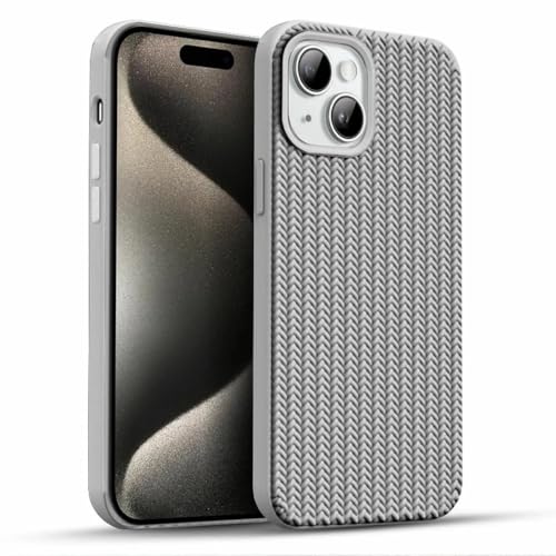 Image of Compatible with iPhone XR | Premium Textured Microfiber Candy Protective Case | Shock-Absorbing Back Cover with Enhanced Camera Guard (Gray)