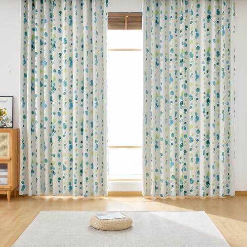 AZRA �J�[�e�� �Ռ� 99.9%�ȏ� �k�� ���ʃ^�b�` ��150��178CM 4���Z�b�g �`��L�� UV�J�b�g �f�M �h�� �ߓd ���� �u�₩ ���r���O �i���X �c�t�� (�h���[�v�J�[�e��2���E���[�X�J�[�e��2��)