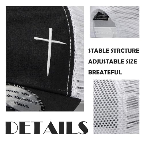 Image of Christian Hats for Men Women,Jesus Cross Hat Christian Religious Gifts for Birthday /Christmas