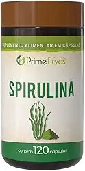 Spirulina 120 Cápsulas De 500mg Prime Ervas