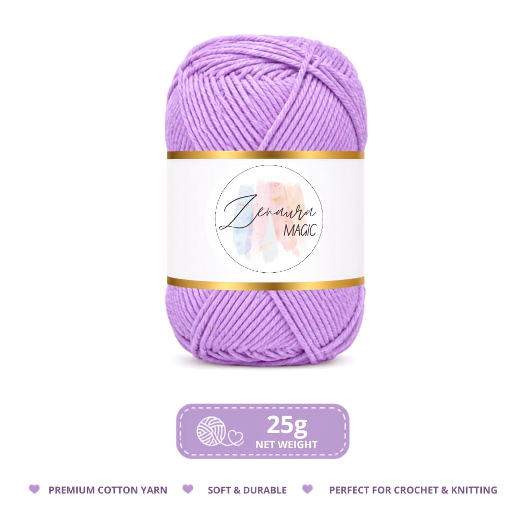 Zenaura Crochet Set: Beginner Kit with Yarn & Hooks -5