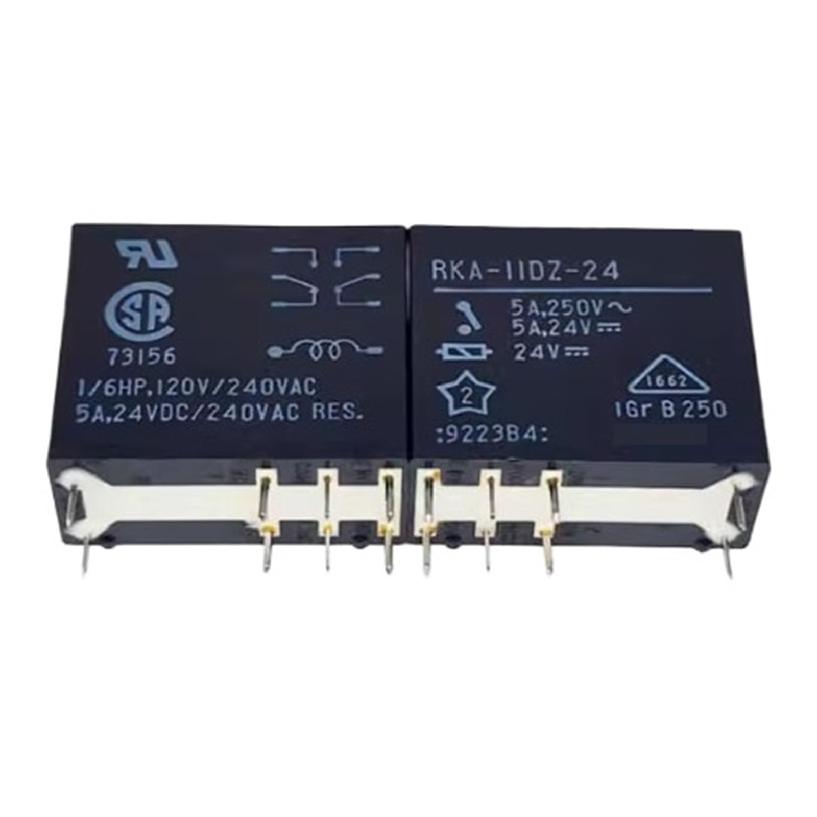 Relé RKA-11DZ-24 de 24V y 5A ideal para proyectos de domótica y control de motores pequeños