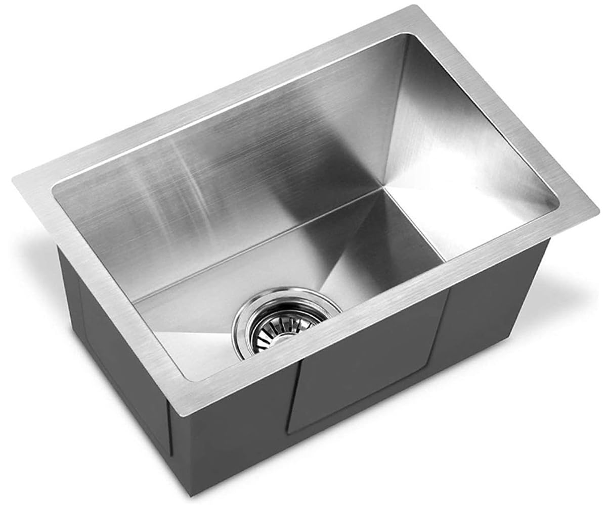 THOISEWELT® 304" Sainless Steel Material Single Bowl Kitchen Sink Hotel Bar Small Sink 15 x 12 Inches Size Made In India