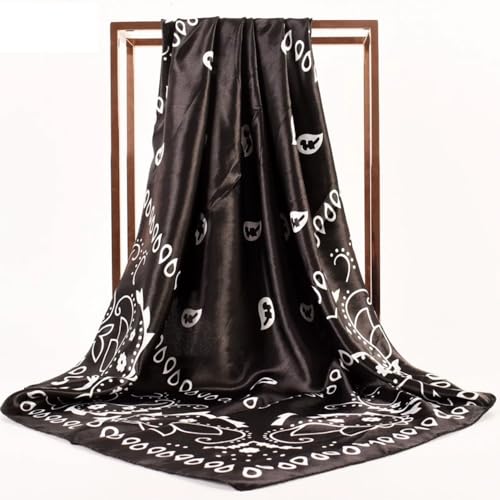 Fashionable square headscarf for Unisex versatile daily accessories light and breathable suitable for all seasons