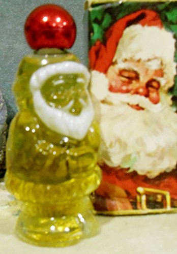Avon"Jolly Santa" Here's My Heart Cologne Dab for Women 1.oz Christmas Figural Decanter
