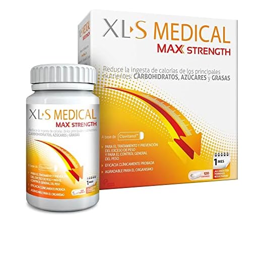 XLS Medical Max Strength Triple Action - Bloqueador de la Absorción de Carbohidratos, 120 Unidad, 150g