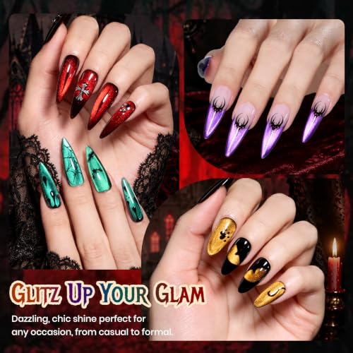 Image of Beetles Halloween Box Cat Eye Gel Nail Polish Set, Witch Potion 6 Colors