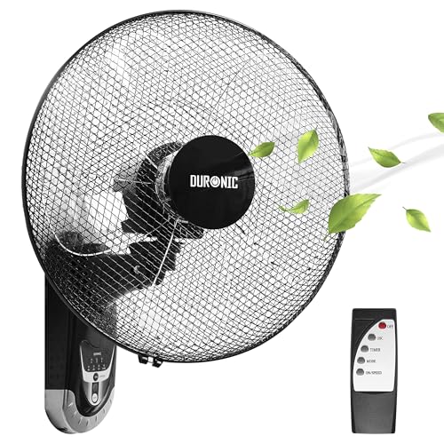 Pro BreezeTM Mini Ventilator mit Clip, sehr leiser Betrieb, 20 cm Durchmesser, 2 Geschwindigkeitsstufen - ideal als Tischventilator 2 Duronic FN55 Wandventilator 60W - Durchmesser: 40 cm – Timer und Fernbedienung – 3 Geschwindigkeiten - kompakter und leiser Ventilator für Zuhause und Büro