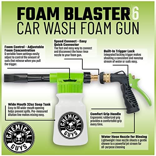 Chemical Guys ACC_326 – TORQ Foam Blaster 6 Foam Wash Gun – The Ultimate Car Wash Foamer that Connects to Any Garden Hose