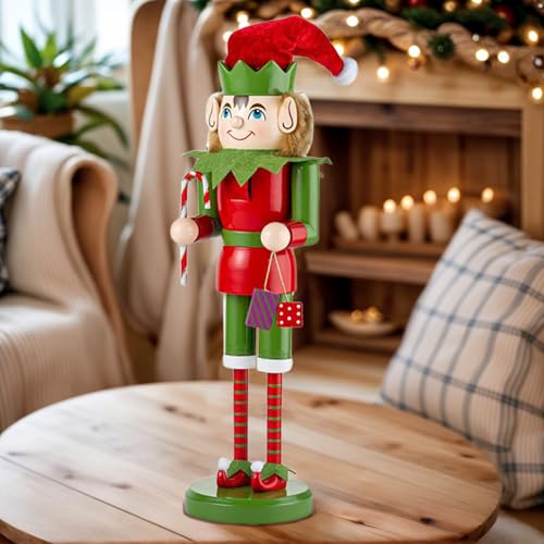 Figurine casse-noisette en bois pour décoration de table de Noël - 4