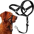 Voarge Dog Muzzle, Dog Head Collar with Safety Strap, Head Halter Collar for Dogs, Adjustable and Easily Control, for Small Medium and Large Dogs (XXL)