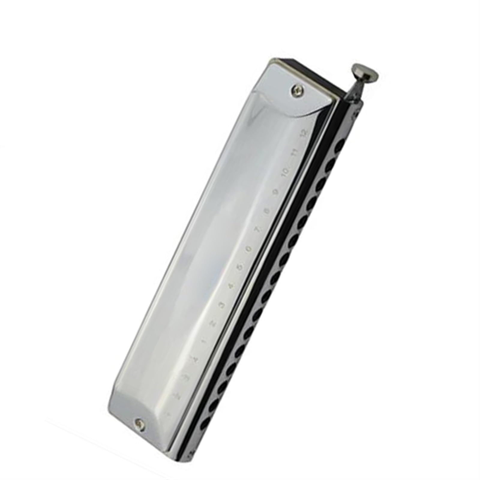 Armonica Cromatica 16 Fori / 64 Toni Strumento Musicale Strumento A Fiato Per Prestazioni Professionali Organetto A Bocca armonica a bocca professionale (Color : Sliver)