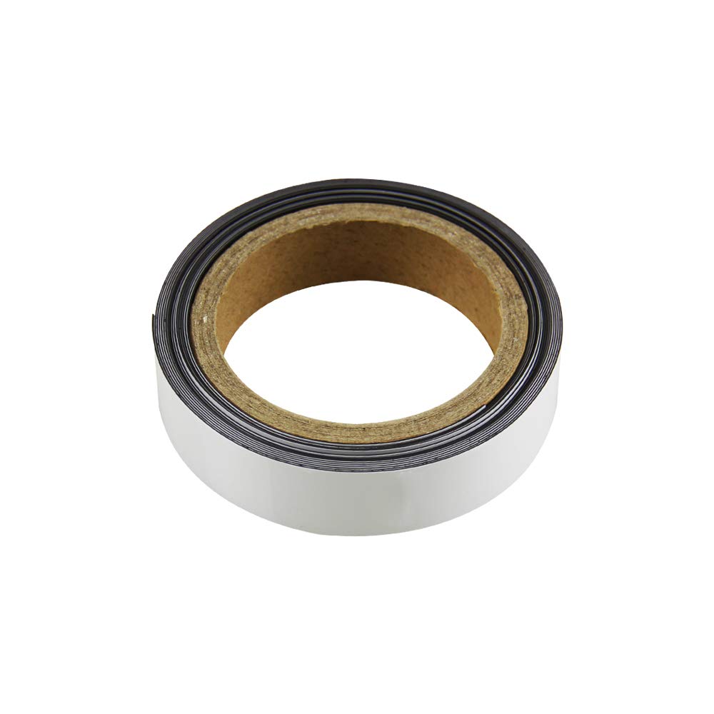 MagFlex® Lite Flexible Gloss White Magnetic Gridding Tape for Whiteboards, Noticeboards or Filing Cabinets - 25mm Wide - 5m Length
