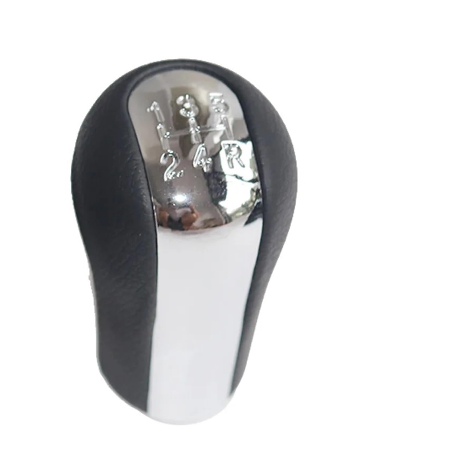 Rbevcrr 5 Speed Knob Car Shift Lever Knob For Toyota For Corolla For Estate (_E12_) (2001-2007) 5/6 Speed Chrome & Leather Manual Gear Shift Knob Stick Shifter Pen(5 Speed Knob)