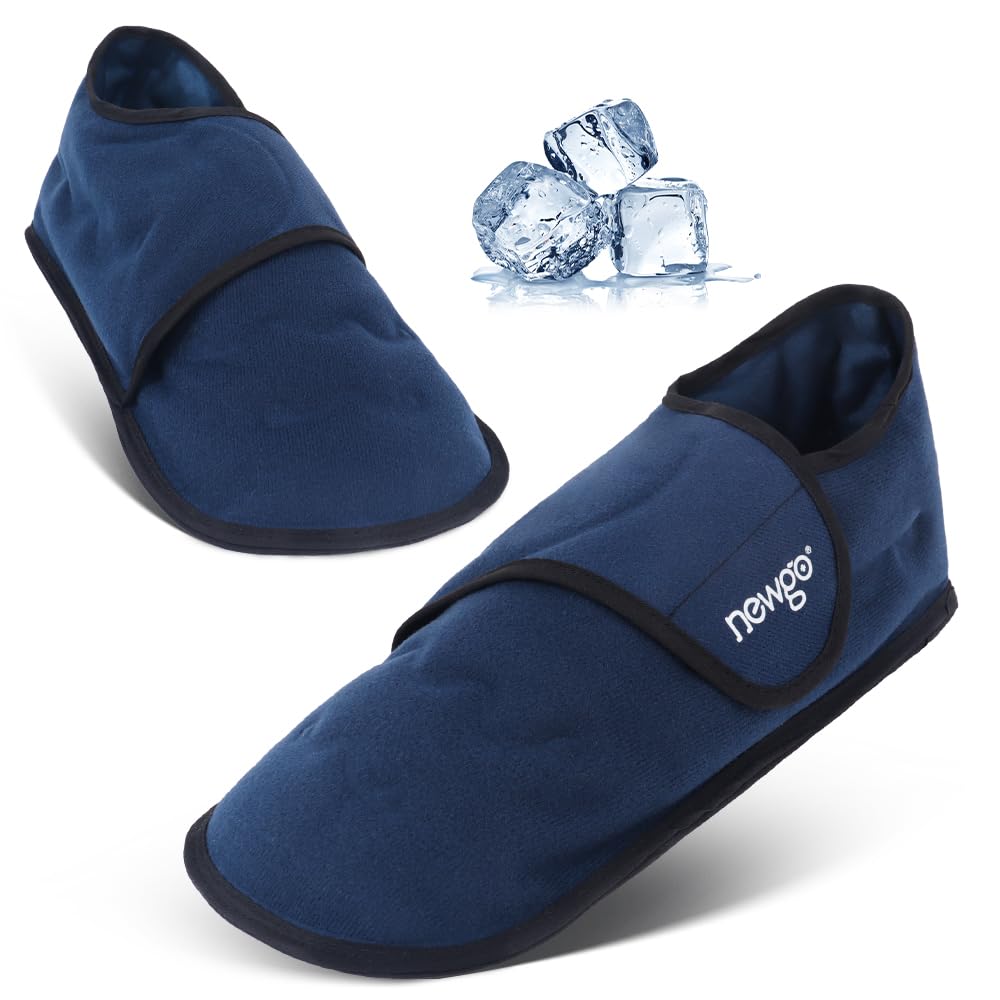 NEWGO 1 paio di scarpe refrigeranti per chemioterapia, suola antiscivolo, calze refrigeranti per terapia termica e fredda, calze per ghiaccio, reumatismi, gotta
