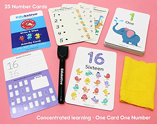 Image of (Combo of 2) 123 Numbers+PREMATH Write & Wipe Reusable Activities Educational Games with Exercise Book