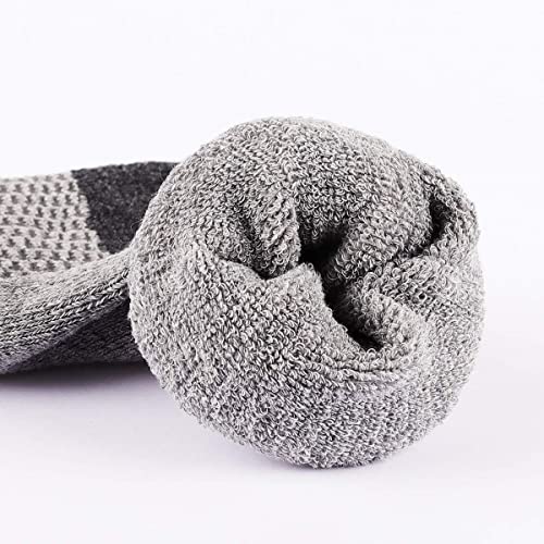 Heatuff 12 Pairs Men's Cotton Performance Athletic Crew Extra Heavy Cushion Socks4