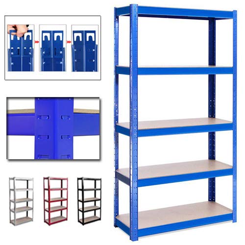 Buy Heavy Duty Shelving, 1 Units Garage Storage Shelves, Black Metal