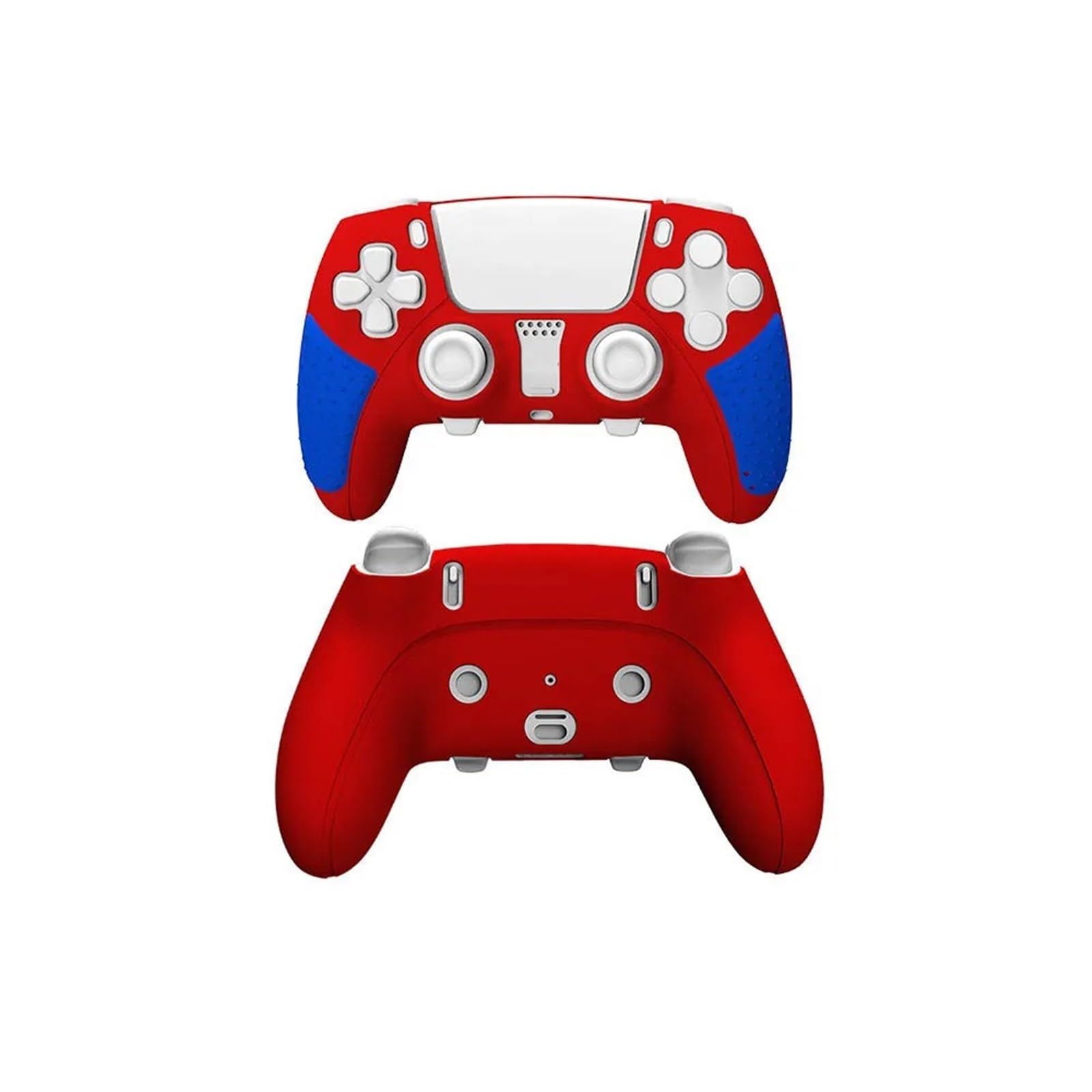 10 pezzi di cover for PS5 Dual Sense Edge Elite Handle Cover in silicone Antiscivolo Antigraffio Cover protettiva for maniglia di gioco(White)