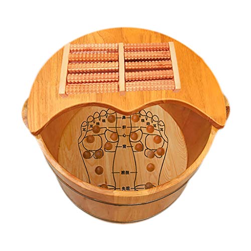 Masajeador Spa de Pies de Madera Katzowen 40x25x31cm miniatura 5