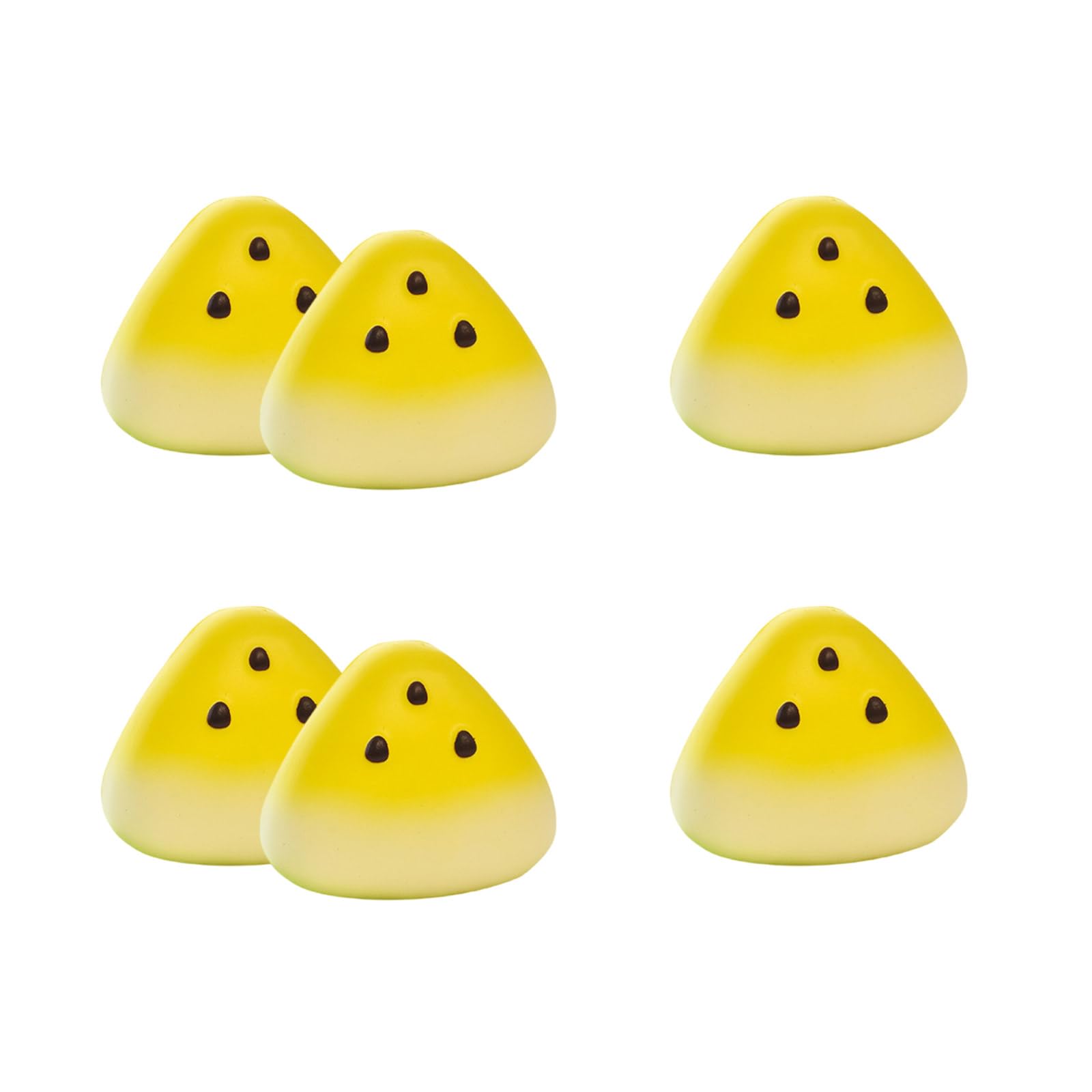 Msioytog Of 6 Decorative Artificial Watermelon Squeeze Faux Watermelon Slices for Creative and Stills Life Photography Photographic Property Fruits
