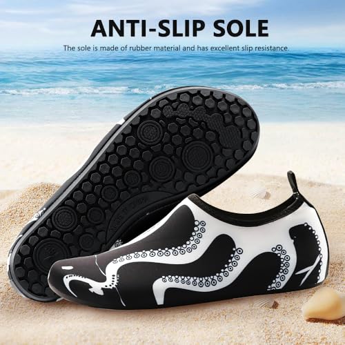 Image of Water Shoes for Women Men Quick-Dry Barefoot Aqua Socks Swim Pool Non Slip Surf Yoga Exercise Outdoor Trave Essentials