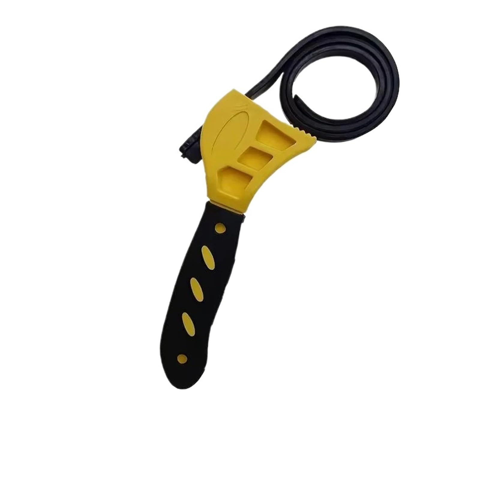Lnhhg Giallo Belt Wrench Oil Filter Puller Strap Spanner Chain Wrench Strap Opener, Adjustable Disassembly Tool(Giallo)