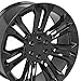 OE Wheels CV43B 24 Inch Rim Fits Silverado 1500 Style 6x139.7 24x10 Gloss Black - Hollander 5666 (1)
