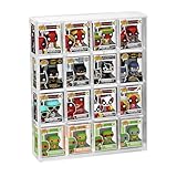 Acrylic Display Case for Funko Bitty Pop, 4-Tiered Clear Wall Mounted or Desktop Dustproof Mini Collectible Toys Figures Display Shelf Case