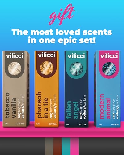 Image of Vilicci Car Air Freshener | Luxurious Auto Perfume | Premium Hanging Air Freshener | Long Lasting Fragrance for Auto and Home | 1 Bottle of Car Scent (4 Count (Pack of 1), Gift Set)