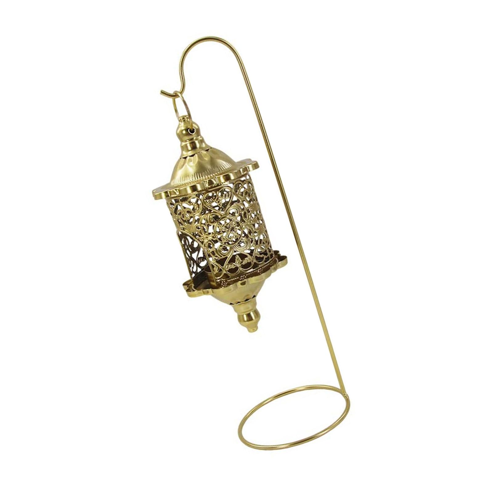 Qusinfc Iron Hanging Holder with Hollowout Design Elegant Metal Birdcage Tealight Holders Stand Centerpieces Decors Iron Birdcage Holders