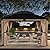 FAB BASED 10x12FT Hardtop Wood Gazebo, Natural Solid Cedar Frame Gazebo with 2-Tier Vented Roof, Outdoor Metal Canopy Pavilion with Netting & Curtains for Deck, Garden, Backyard, Lawn (Khaki)