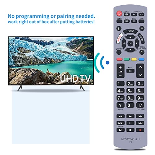 TCNOUMT N2QAYB001115 Remote Control Suitible for Panasonic Viera TV Compatible with TX-40EX700B TX-40EX700E TX-49EX610E TX-49EX613E TX-75EX780E TX-58EX730E TX-50EXM715 - Image 4