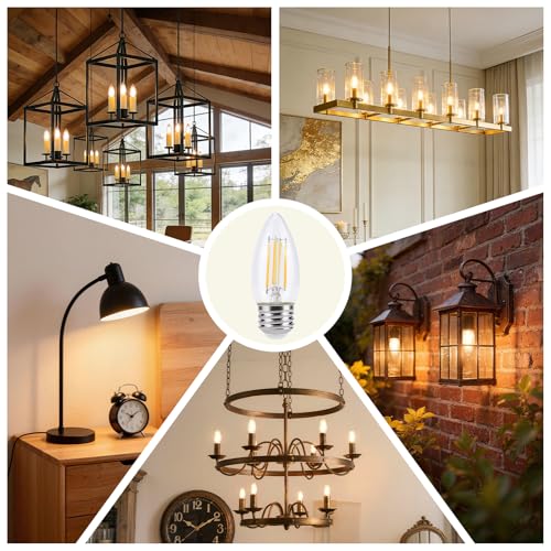 KINUR E26 led Bulb 40W Candelabra Light Bulbs,B11 LED Chandelier Bulbs,2700K Warm White De - image 7