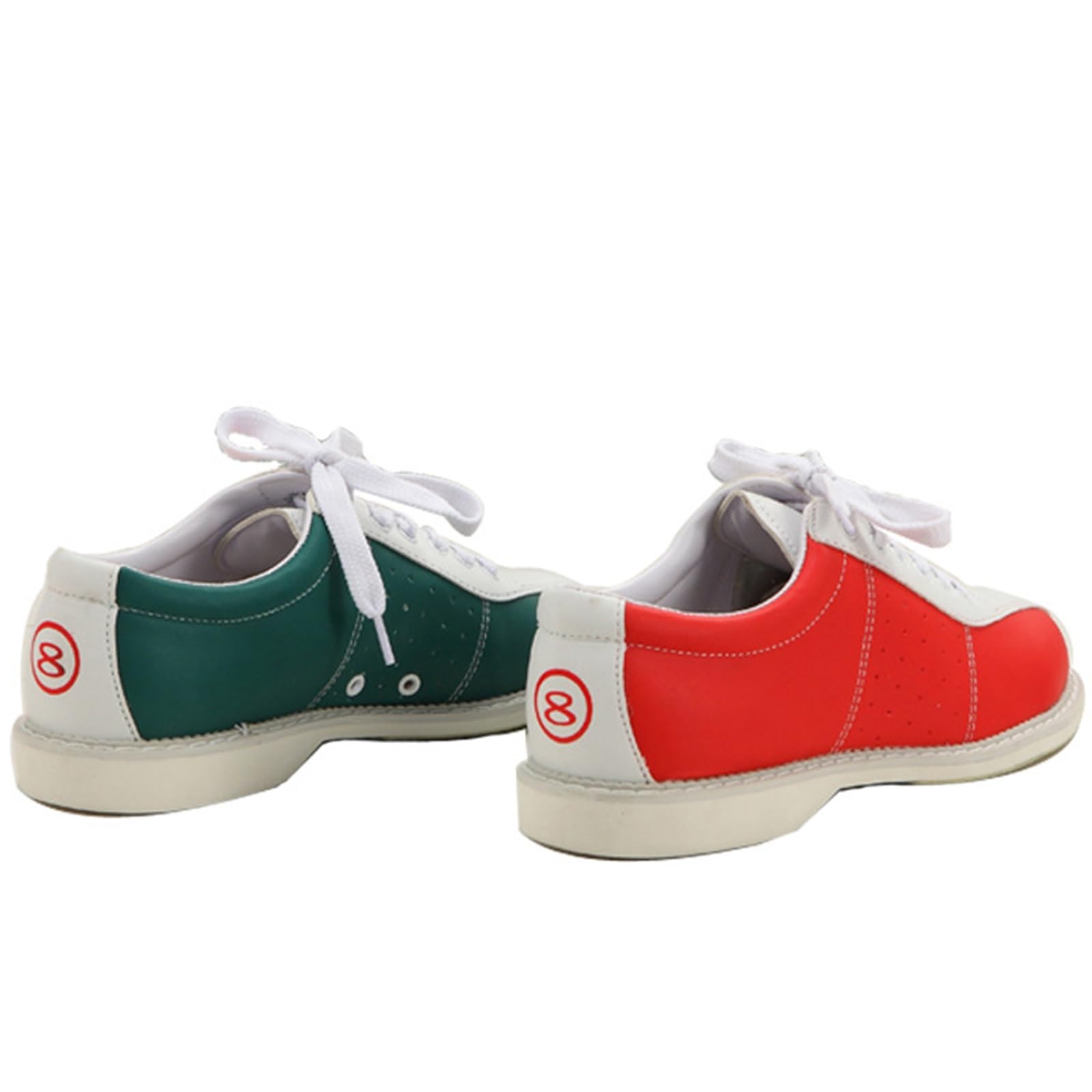 Chaussures De Bowling DHAEY – Baskets Cuir Souple Antidérapantes – Modèle Black/Red – Glisse & Confort Pro