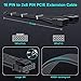 Bangfun PCIE 5.0 16Pin GPU Power 12VHPWR Extension Cable, 16Pin(12+4) Male to 2X8Pin Female GPU Adapter Extender Cord Designed for Geforce RTX 4070 4070Ti Super 5090 5080 5070Ti-13Inch Black