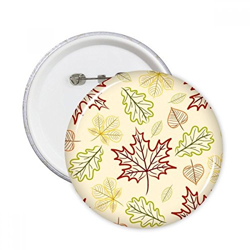 Feuille Jour Thanksgiving ronde pins badge bouton décoration vêtement