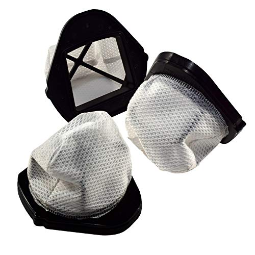 Hqrp 3-Pack Dust Cup Filters Compatible With Shark Vx33 Sv769 Sv780 Sv760 Sv75 Sv60 Sv66 Sv70 Sv90 Sv726 Sv728 Sv736 Sv738 Sv748 Cordless Hand Vac Handheld Vacuums, Part Xf769 Xsb726N Replacement #TOP7