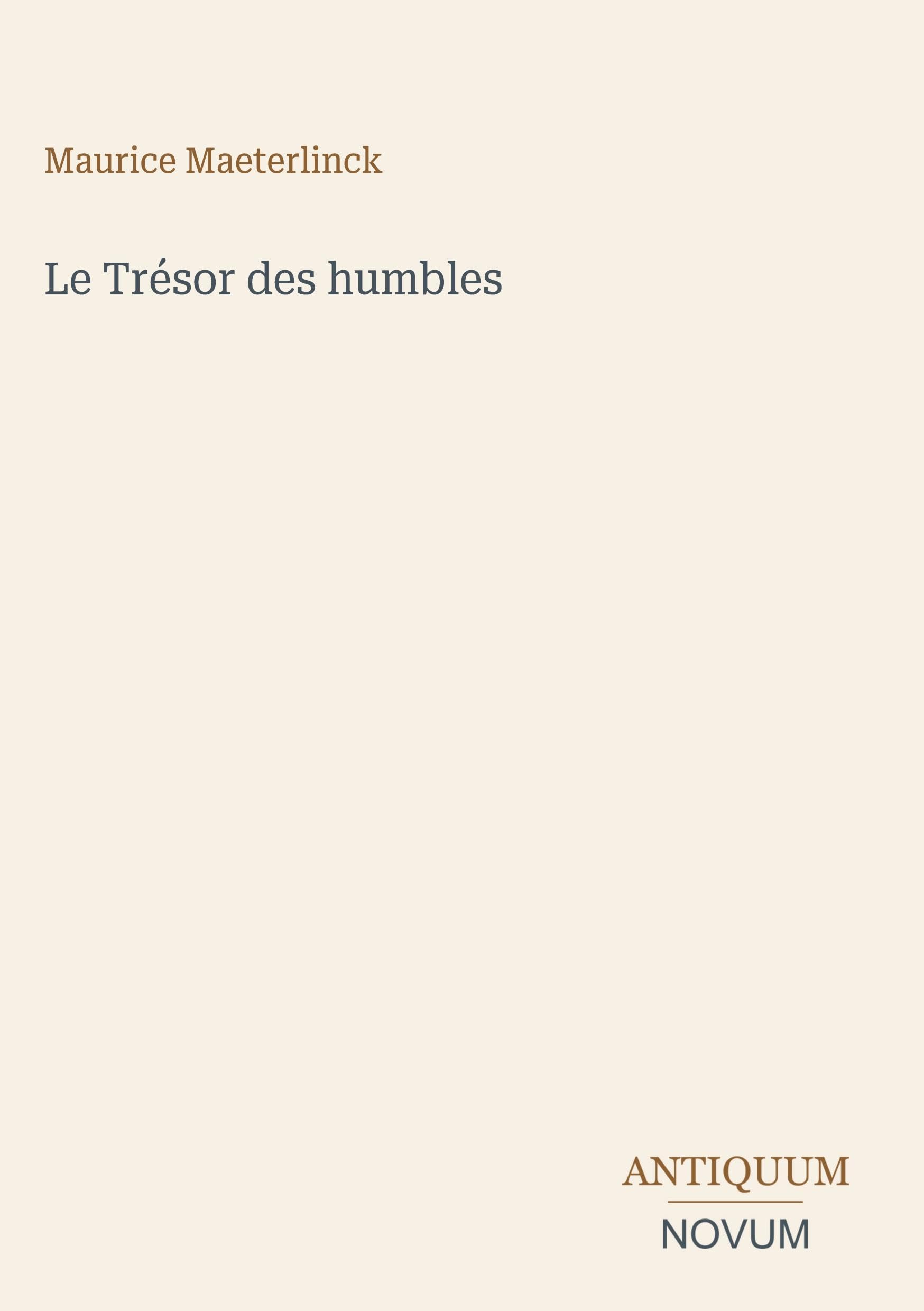Le Trésor des humbles