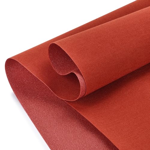 1000D Heavy Duty Thick Canvas Fabric Non Water Proof- 58' Wide Upholstery Polyester Material - Durable Indoor Outdoor Thick Fabric for Furniture Cover Cushion Home Awning Tent (Rust, 1 Yard)