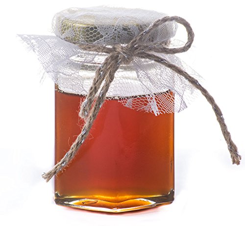 Gojars Hexagon Glass Jars 3oz Premium Food-grade. Mini Jars With Lids For Gifts, Wedding Favors, Honey, Jams And More. (24, 3oz) - Thumbnail 3