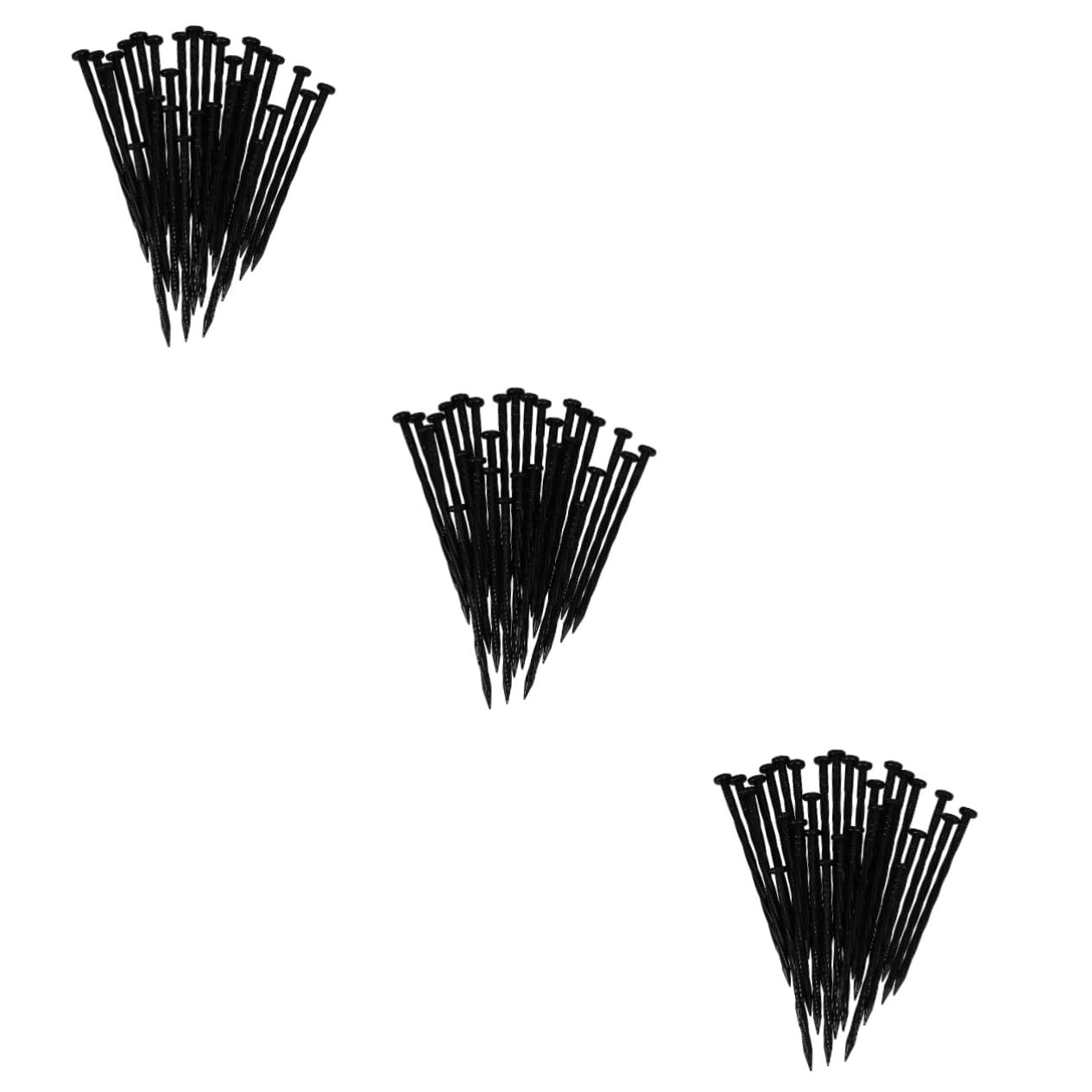 SUPVOX Lot De 3 Piquets De Jardin Robustes Et Agrafes pour Gazon Résistants Aux Intempéries Et Faciles À Installer pour Projets Daménagement Paysager 30 Pièces X 3