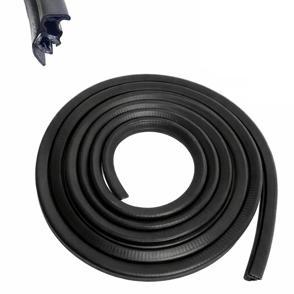 Pulseone Black Side Sliding Door Weatherstrip Rubber Seal | Compatible With Fiat Ducato, Citroën Relay & Peugeot Boxer 2006–Onwards | Door Seal – Reference Number 1372705080, 1343941080