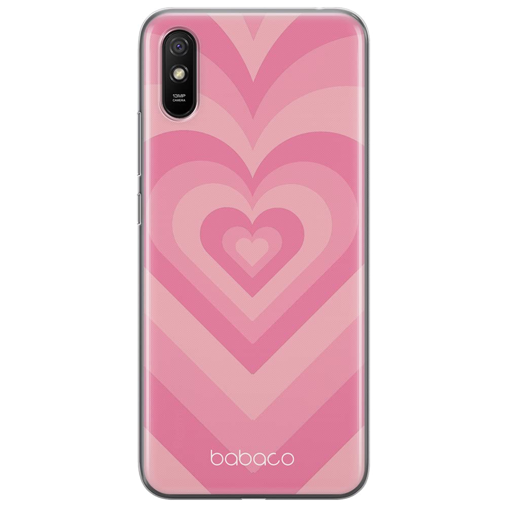 Babaco ERT GROUP mobile phone case for Xiaomi REDMI 9A original and officially Licensed pattern Hearts 007 optimally adapted to the shape of the mobile phone, case made of TPU