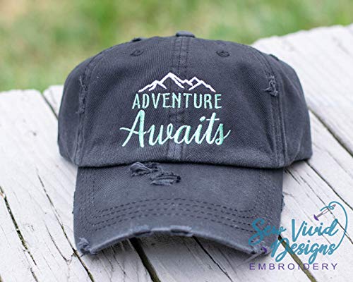 distressed baseball caps embroidered hats