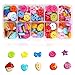 GLOBALDREAM Bottoni per Bambini, 240 Pezzi Bottoni Colorati Assortiti Bottoni Decorativi Bottoni in Resina con Scatola di Plastica per Artigianato Cucito Vestiti DIY Pittura Decorazione