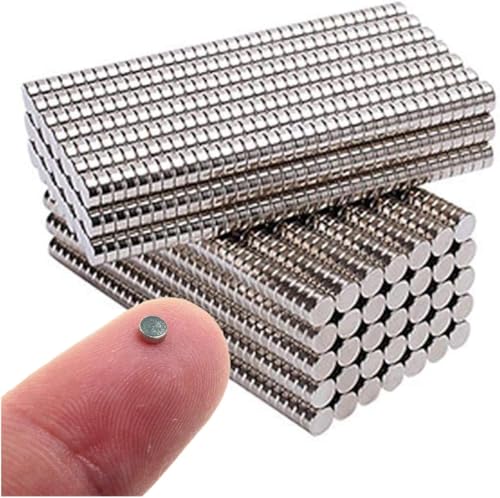 Image of Mini Magnets - 100pcs Tiny Round Magnets for Crafts 4X1.5 MM SIZE