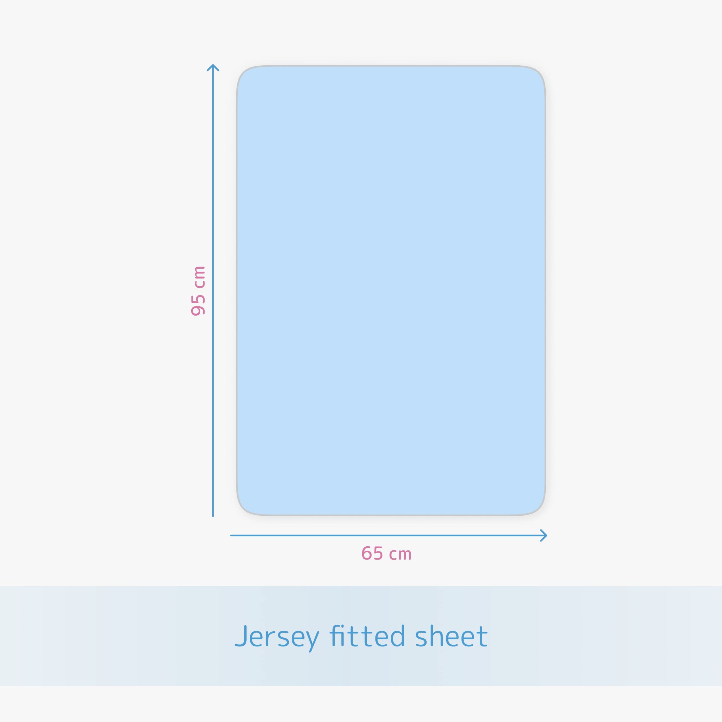 Baby Comfort 5 Piece Toddler Bedding Duvet Pillow with Covers & Jersey Sheet fits 95x65cm Travel Cot 12M+ (Blue) — view 5
