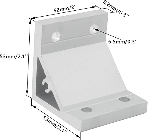 Miniatura 2 de TTZEZE - 4 soportes de esquina de perfil de aluminio de soporte fuerte, conectores de esquina de alta resistencia, perfil de extrusión de aluminio
